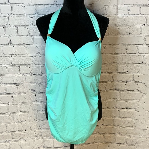 Victoria's Secret Other - Victoria’s Secret green/mint tankini size L/36DD
